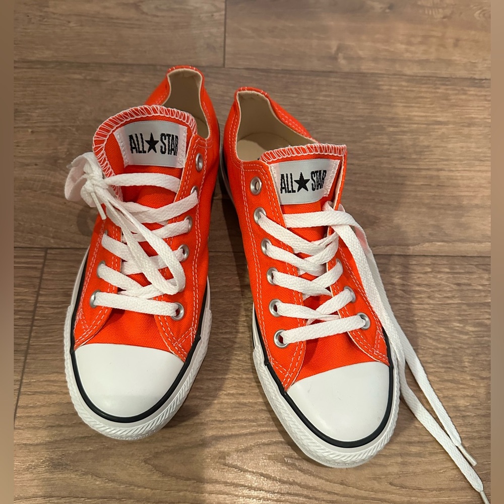 Converse All Star Low Top Sneakers - Orange women 7, men 5